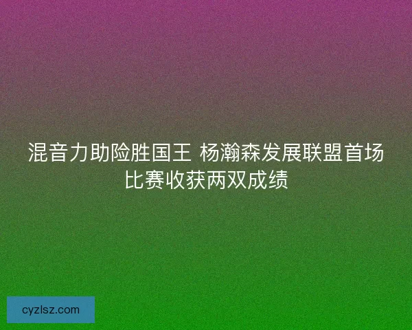 混音力助险胜国王 杨瀚森发展联盟首场比赛收获两双成绩